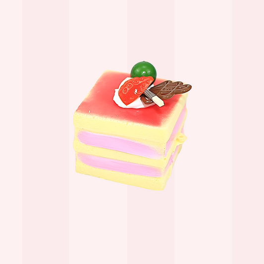 Strawberry Cake Fluffy Bounce Squishy
