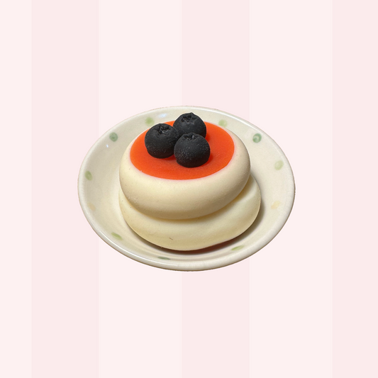 Blueberry Souffle Pancake Boba Squishy